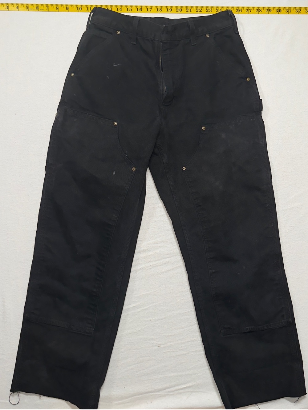 Vintage Carhartt Black Cargo Utility Pants made in USA